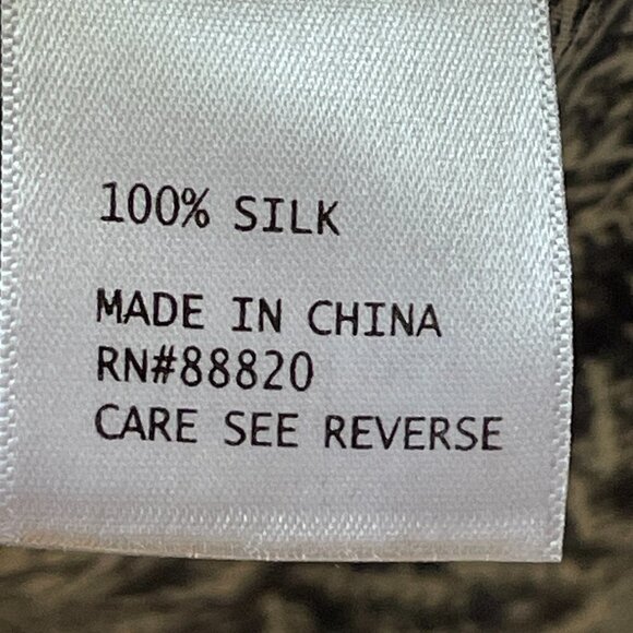 Cynthia Rowley Flowy Silk Tank Blouse Navy Blue Dusky Blue Geometric Floral  XS - Picture 8 of 9